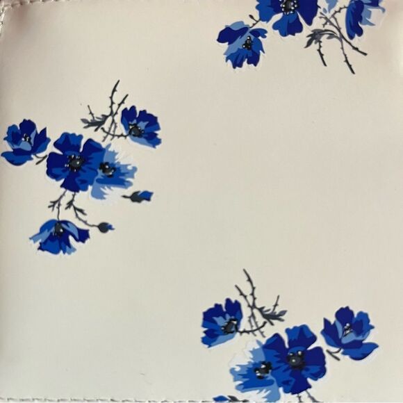 KENZO Paris Floral Leather Handbag Inside Removable Velvet Bag Coin Purse Red - Picture 12 of 12